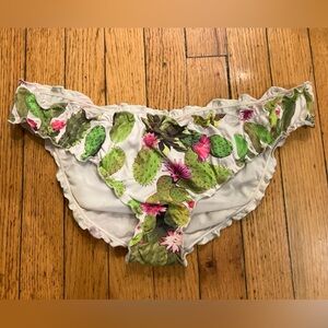 Freya Green and Bright Pink Cactus Bikini Bottom
